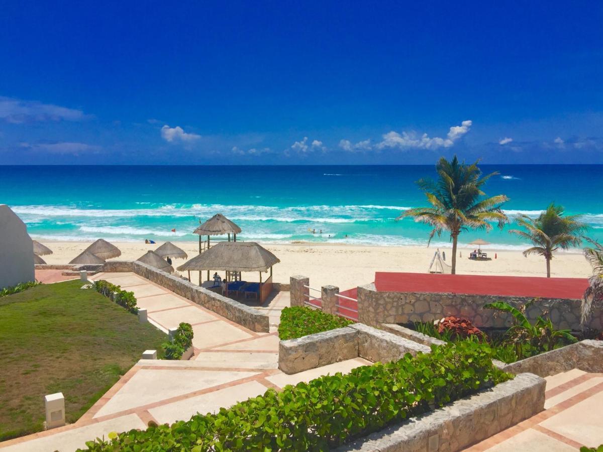 Preciosos Estudio Vista al Mar o jardín Cancún Exterior foto