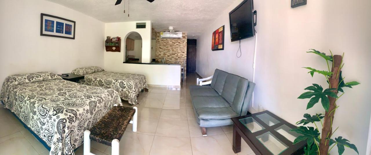 Preciosos Estudio Vista al Mar o jardín Cancún Exterior foto