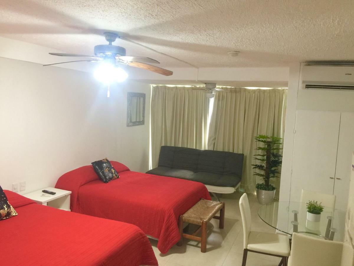 Preciosos Estudio Vista al Mar o jardín Cancún Exterior foto